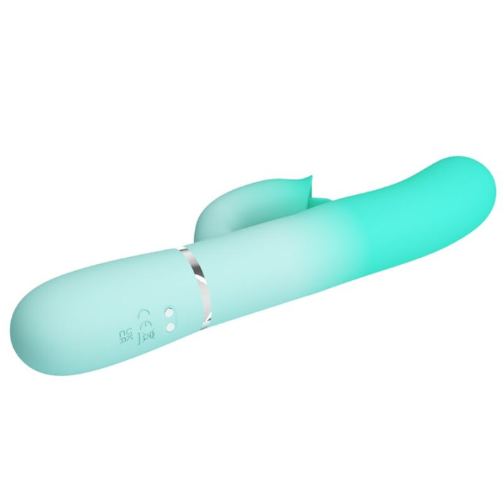 PRETTY LOVE GIGI VIBRADOR RABBIT MULTIFUNCION VERDE AGUA