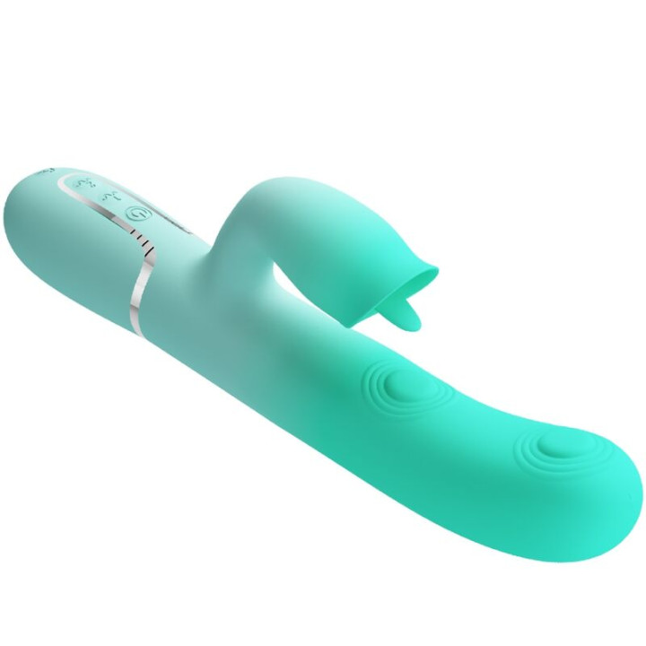 PRETTY LOVE GIGI VIBRADOR RABBIT MULTIFUNCION VERDE AGUA