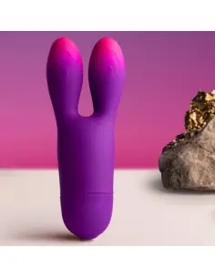 ROCKS OFF GLO GIRL BUNNY VIBRADOR FLEXIBLE MORADO 2