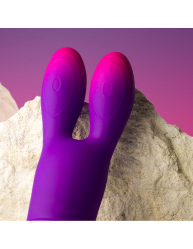 ROCKS OFF GLO GIRL BUNNY VIBRADOR FLEXIBLE MORADO