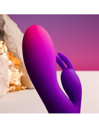 ROCKS OFF GLO GIRL VIBRADOR RABBIT MORADO