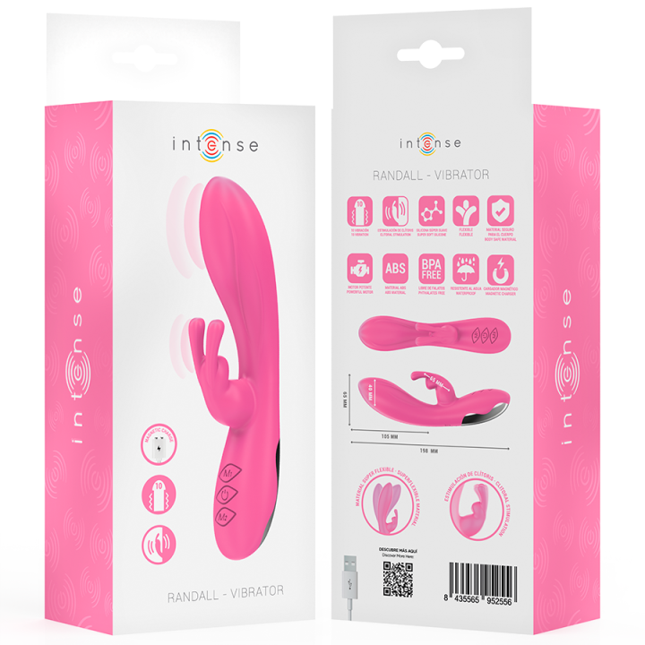 INTENSE RANDALL VIBRADOR RABBIT 10 VIBRACIONES ROSA