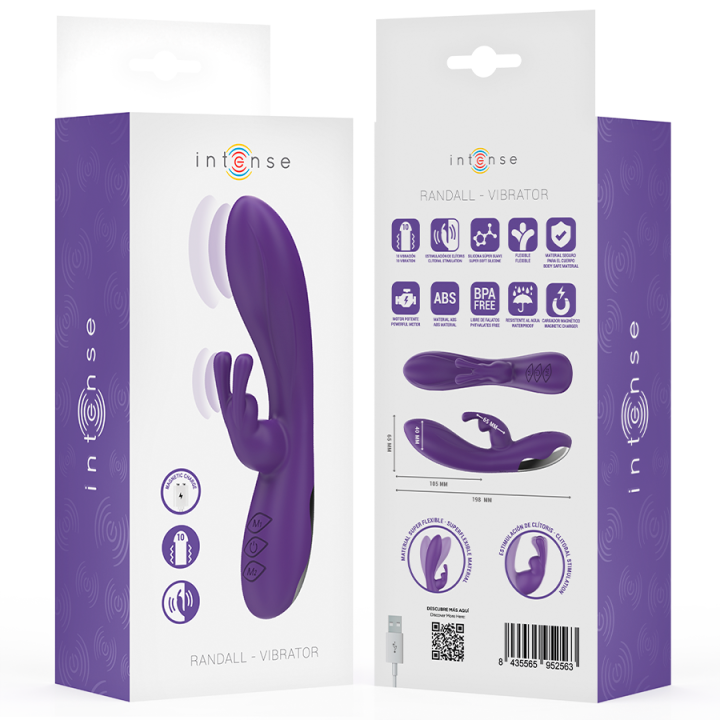 INTENSE RANDALL VIBRADOR RABBIT 10 VIBRACIONES MORADO