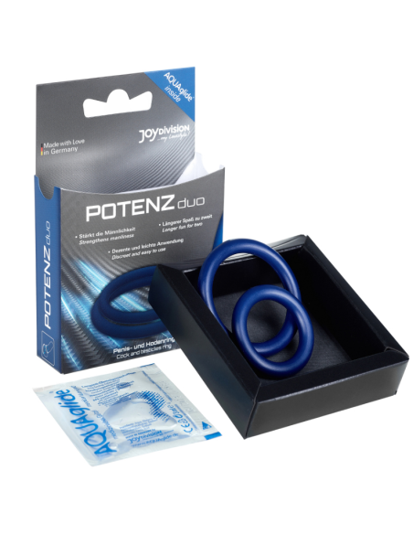 JOYDIVISION POTENZDUO ANILLOS PARA PENE AZUL M JOYDIVISION POTENZDUO ANILLOS PARA PENE AZUL M