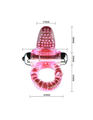 BAILE SWEET ABS 10 RITMOS RING ANILLO PENE VIBRADOR ROSA