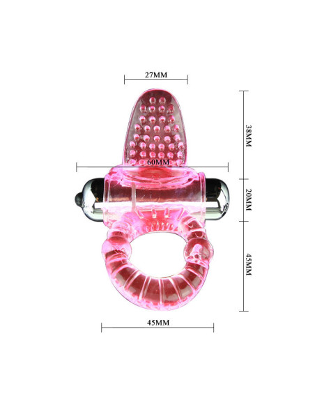 BAILE SWEET ABS 10 RITMOS RING ANILLO PENE VIBRADOR ROSA BAILE SWEET ABS 10 RITMOS RING ANILLO PENE VIBRADOR ROSA