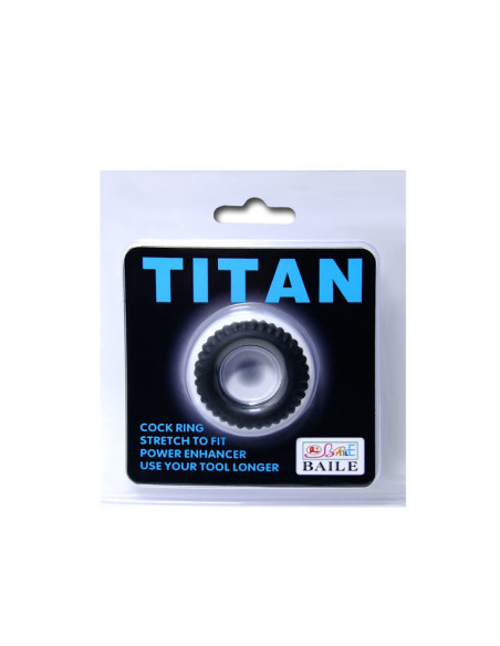 BAILE TITAN COCKRING BLACK 19 CM BAILE TITAN COCKRING BLACK 19 CM