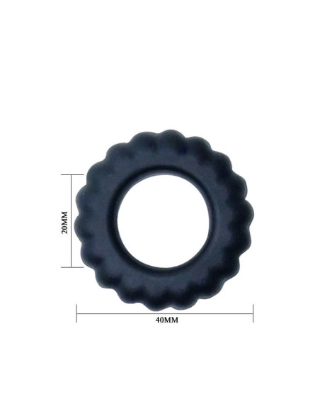 BAILE TITAN COCKRING BLACK 2 CM BAILE TITAN COCKRING BLACK 2 CM