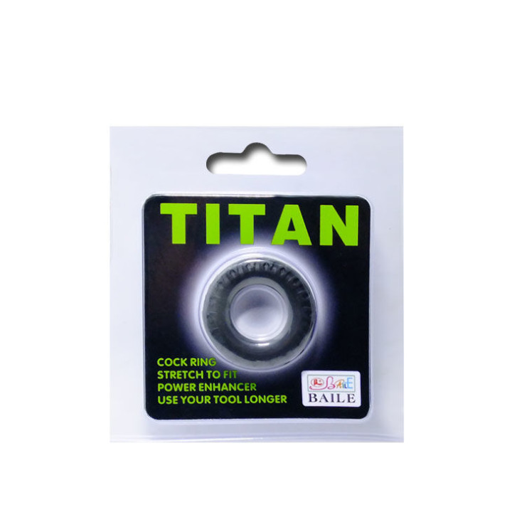 BAILE TITAN COCKRING BLACK GREEN 2 CM
