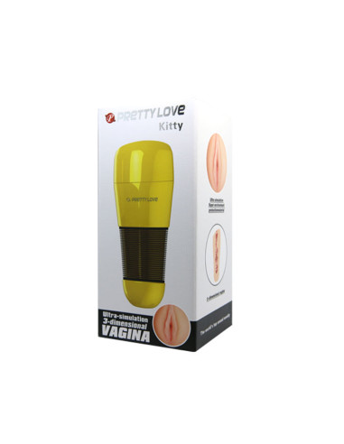 PRETTY LOVE MASTURBADOR MASCULINO KITTY ULTRA SIMULACION VAGINA