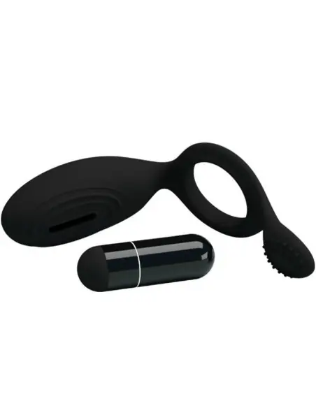 PRETTY LOVE ETHEL ANILLO VIBRADOR CON ESTIMULADOR
