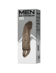 BAILE FUNDA EXTENSORA PENE CON STRAP PARA TESTICULOS NEGRO 135 CM 2