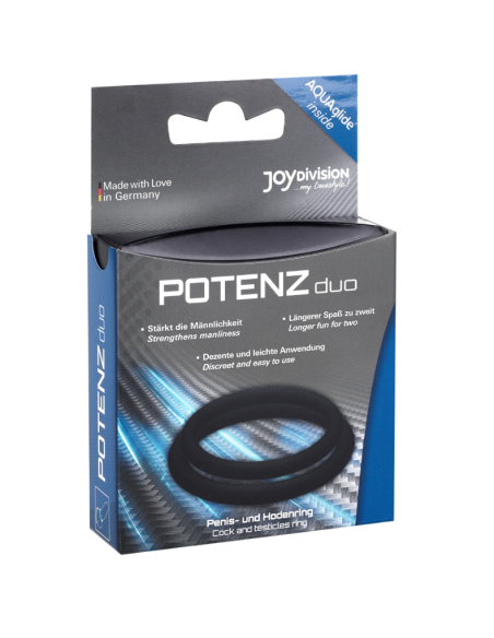 JOYDIVISION POTENZDUO ANILLOS PARA PENE NEGRO M