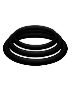 JOYDIVISION POTENZDUO PLUS PACK 3 ANILLOS PARA PENE NEGRO S M L