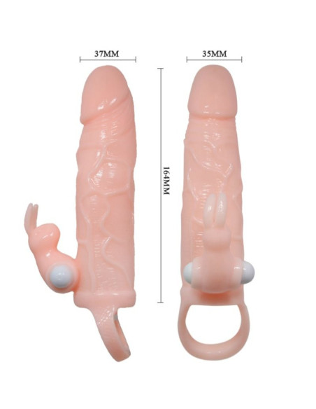BAILE BRAVE MAN FUNDA PENE CON RABBIT VIBRADOR 165 CM NATURAL BAILE BRAVE MAN FUNDA PENE CON RABBIT VIBRADOR 165 CM NATURAL