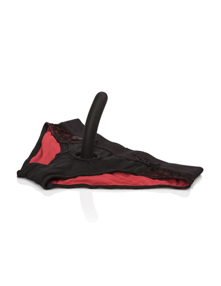 CALEXOTICS SCANDAL SET DE BRAGUITAS ROJAS CON DILDO TALLA S M
