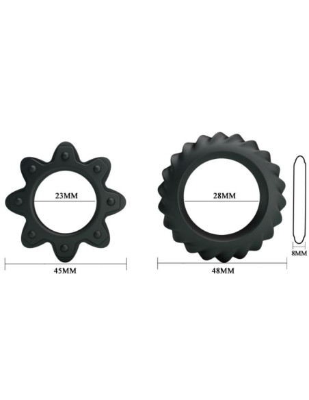 BAILE KIT 2 ANILLOS SILICONA RING FLOWERING BAILE KIT 2 ANILLOS SILICONA RING FLOWERING