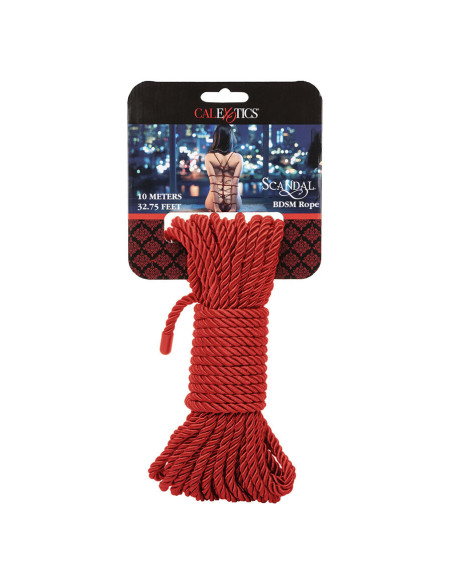 CALEXOTICS SCANDAL CUERDA BDSM ROJA 10 M