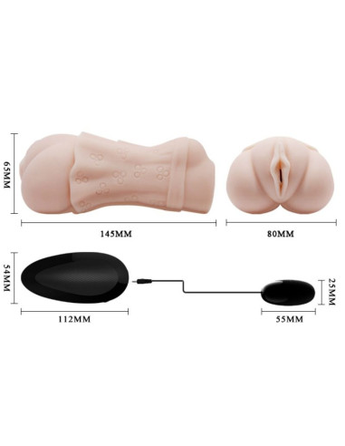 CRAZY BULL MASTURBADOR WATER SKIN VAGINA CON BALA VIBRADORA 2