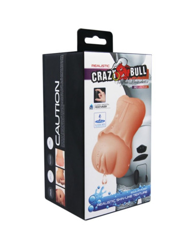 CRAZY BULL MASTURBADOR WATER SKIN VAGINA CON BALA VIBRADORA 2