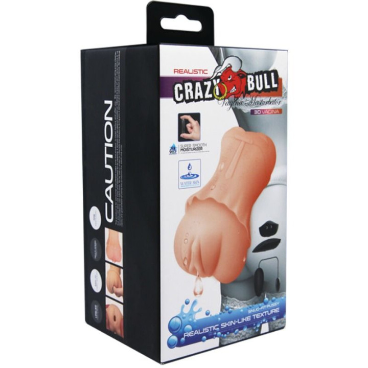 CRAZY BULL MASTURBADOR WATER SKIN VAGINA CON BALA VIBRADORA 2