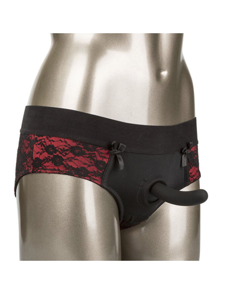 CALEXOTICS SCANDAL SET DE BRAGUITAS SIN ENTREPIERNAS CON DIDLO TALLA S M