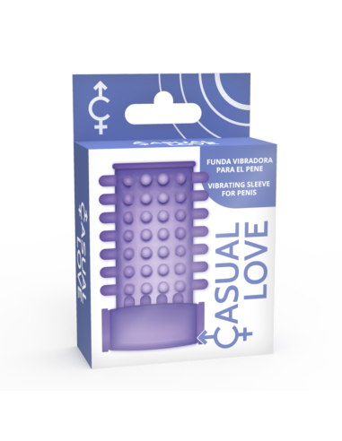 CASUAL LOVE RING FUNDA PENE VIBRADOR LILA