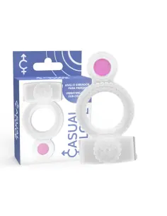 CASUAL LOVE RING DOUBLE PLEASURE ANILLO TRANSPARENTE 2