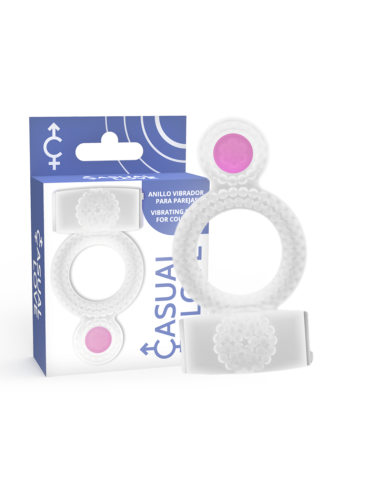 CASUAL LOVE RING DOUBLE PLEASURE ANILLO TRANSPARENTE