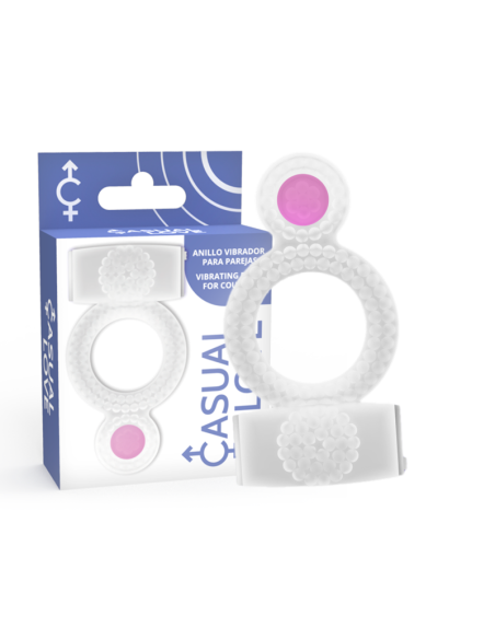 CASUAL LOVE RING DOUBLE PLEASURE ANILLO TRANSPARENTE CASUAL LOVE RING DOUBLE PLEASURE ANILLO TRANSPARENTE