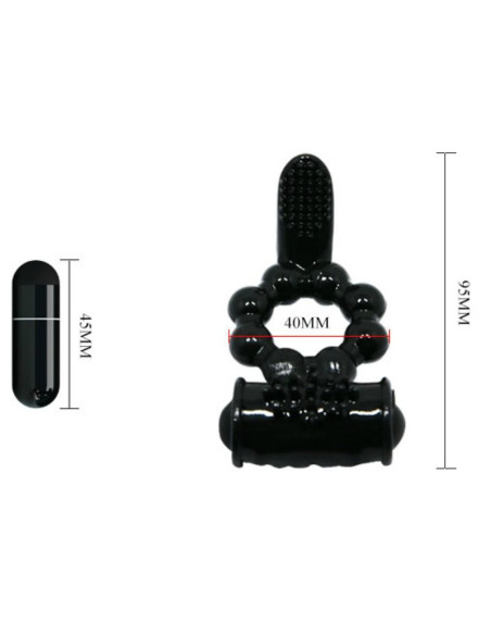 BAILE SWEET RING ANILLO CON DOBLE ESTIMULADOR BAILE SWEET RING ANILLO CON DOBLE ESTIMULADOR