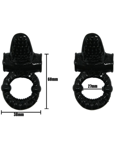 BAILE SWEET RING ANILLO VIBRADOR CON RABBIT TEXTURADO BAILE SWEET RING ANILLO VIBRADOR CON RABBIT TEXTURADO