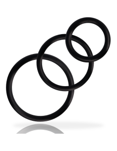 ADDICTED TOYS SET ANILLOS PENE NEGRO 2