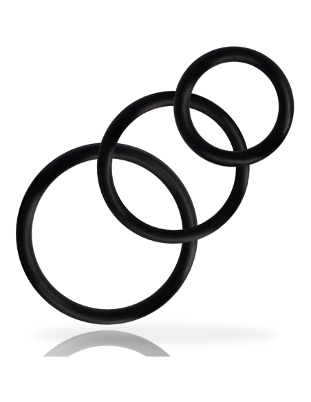 ADDICTED TOYS SET ANILLOS PENE NEGRO ADDICTED TOYS SET ANILLOS PENE NEGRO
