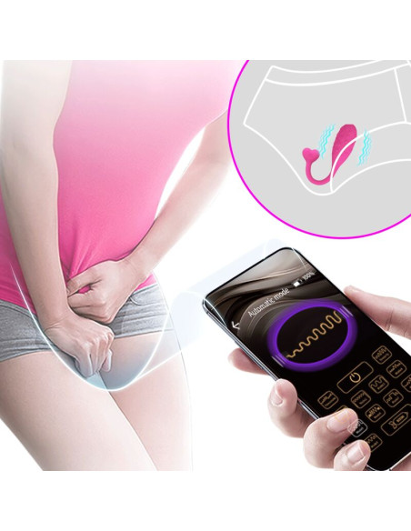 PRETTY LOVE HUEVO VIBRADOR PESCADOR ROSA CONTROLADO POR APP