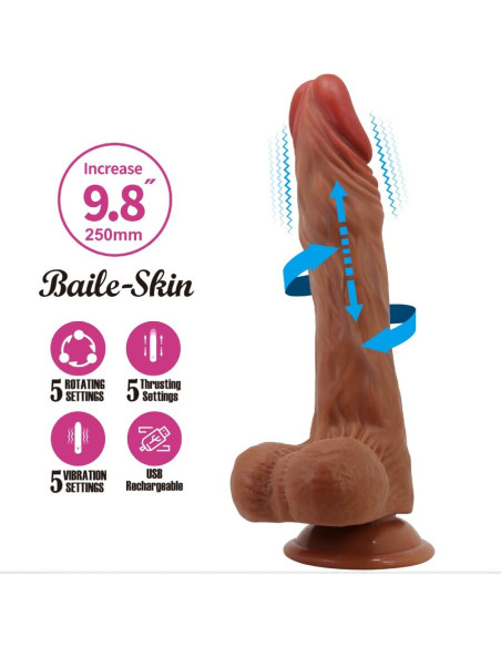 BAILE CALISTO DILDO REALASTICO 25 CM NATURAL