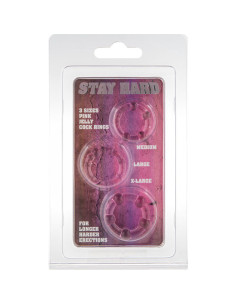 SEVEN CREATIONS JUEGO TRES ANILLOS PENE ROSA 2
