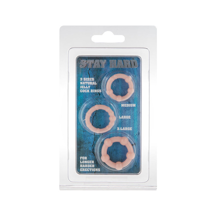 SEVEN CREATIONS JUEGO TRES ANILLOS PENE SKIN