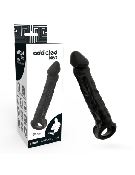 ADDICTED TOYS EXTENSOR PARA EL PENE NEGRO ADDICTED TOYS EXTENSOR PARA EL PENE NEGRO