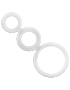ADDICTED TOYS SET ANILLOS PENE Y TESTICULOS CLEAR 2