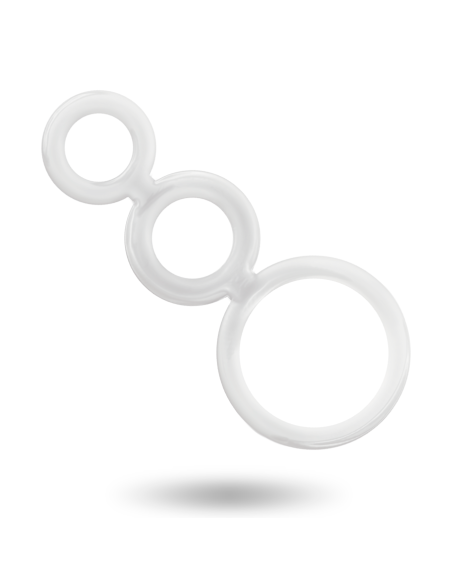 ADDICTED TOYS SET ANILLOS PENE Y TESTICULOS CLEAR ADDICTED TOYS SET ANILLOS PENE Y TESTICULOS CLEAR