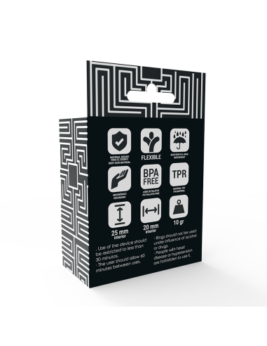 ADDICTED TOYS SET 3 ANILLOS PENE NEGRO