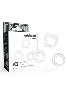 ADDICTED TOYS SET 3 ANILLOS PENE CLEAR