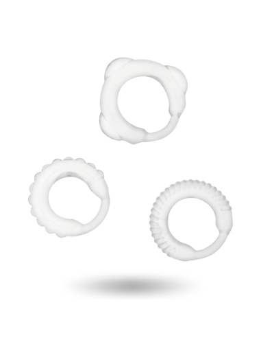 ADDICTED TOYS SET 3 ANILLOS PENE CLEAR