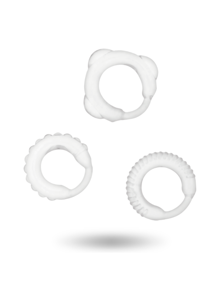 ADDICTED TOYS SET 3 ANILLOS PENE CLEAR ADDICTED TOYS SET 3 ANILLOS PENE CLEAR
