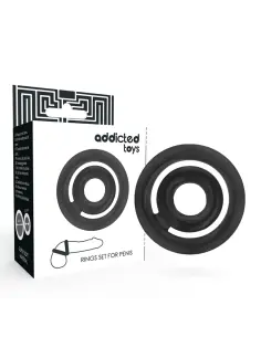 ADDICTED TOYS POTENZ SET ANILLOS PENE NEGRO