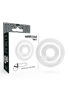 ADDICTED TOYS POTENZ SET ANILLOS PENE CLEAR