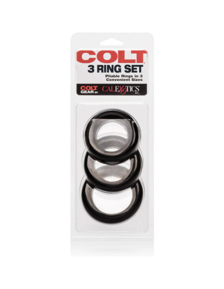 CALEXOTICS COLT SET 3 ANILLOS PENE Y TESTICULOS CALEXOTICS COLT SET 3 ANILLOS PENE Y TESTICULOS