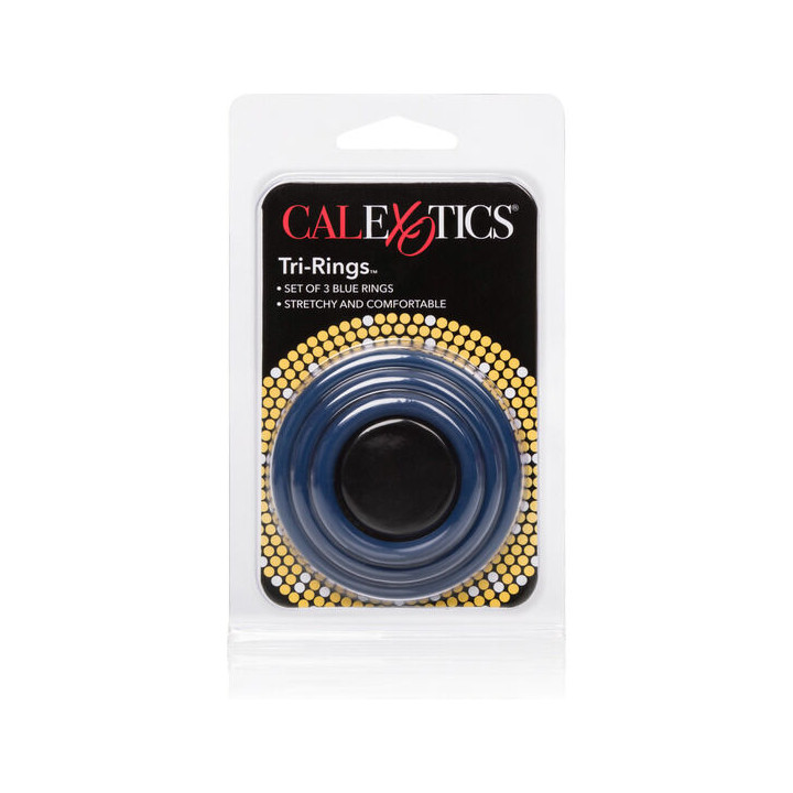 CALEXOTICS SET TRES ANILLAS AZUL ERECCION