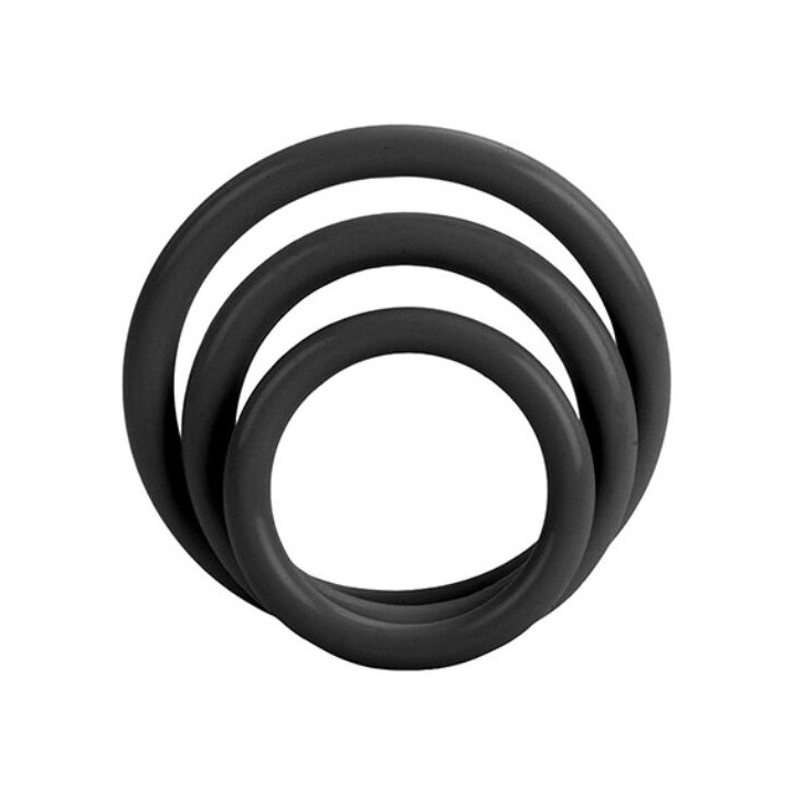 CALEXOTICS SET TRES ANILLAS NEGRO ERECCION